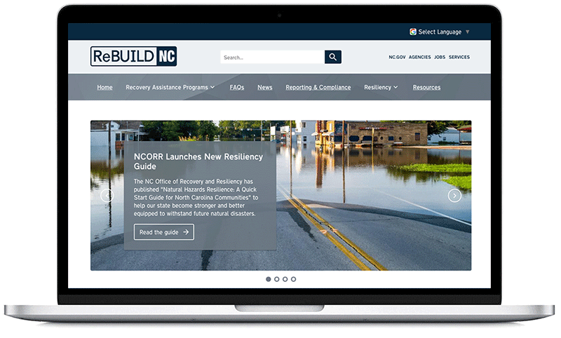 Rebuild NC website on laptop 