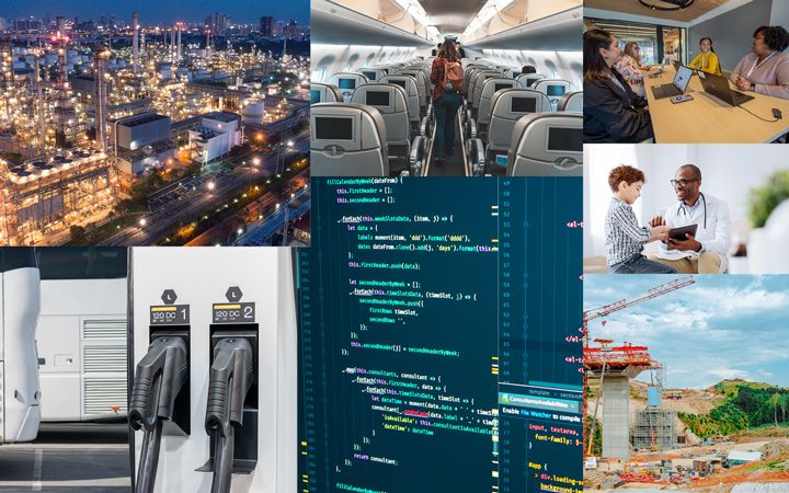 Collage of ICF&#39;s client story work