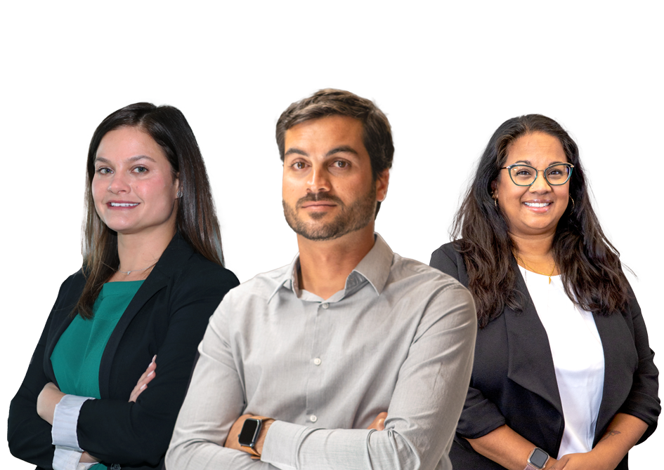 cut out of 3 featured ICF employees