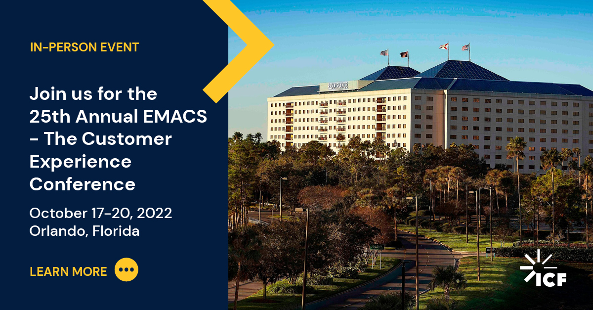 25th Annual EMACS The Customer Experience Conference ICF