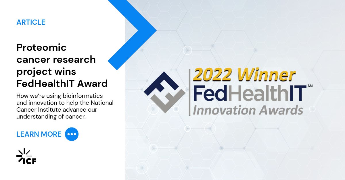 Proteomic Cancer Research Project Team Wins FedHealthIT Award ICF