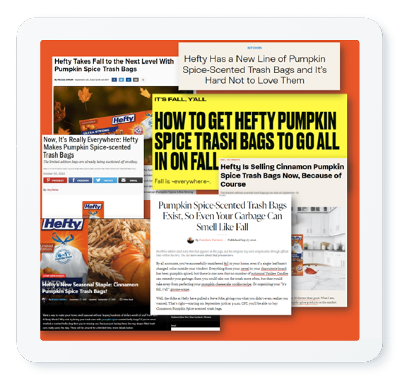 hefty pumpkin spice bags