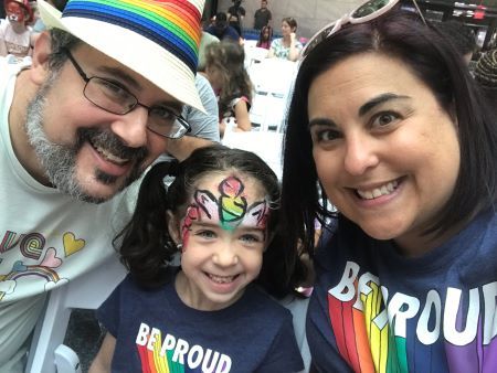 Michelle Segall at Pride parade