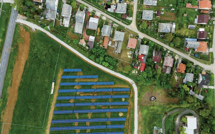 Solar panels and neighborhood