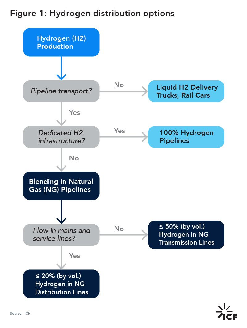 Figure 1: Hydrogen distribution options