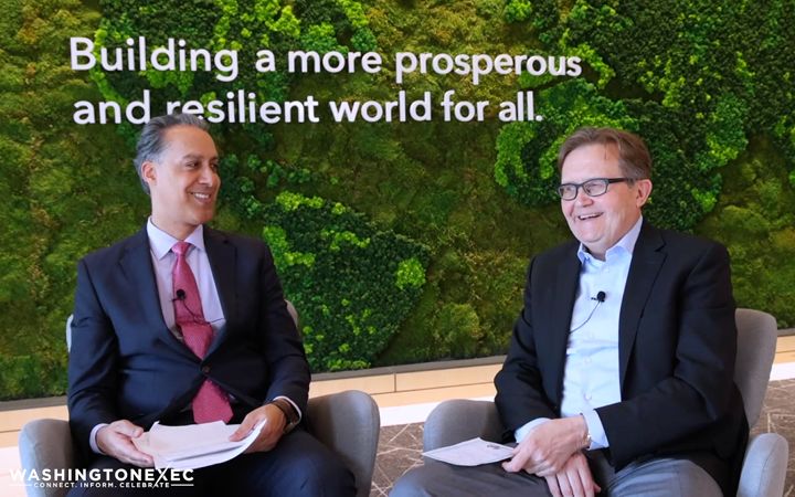 ICF CEO John Wasson talks with WashingtonExec Founder and CEO JD Kathuria.