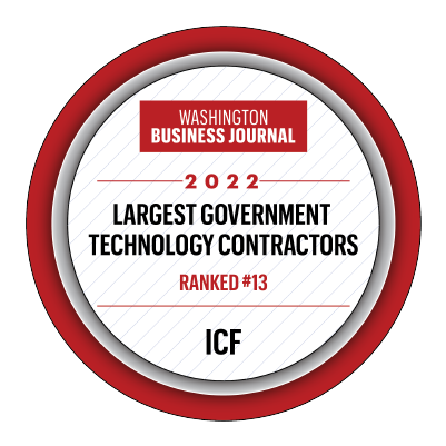 WBJ Largest Gov tech contractor award badge