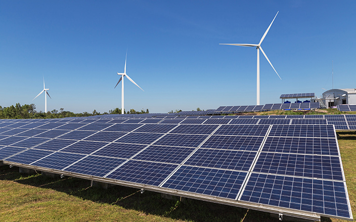 solar powered plant