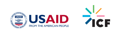 USAID logo next to ICF logo
