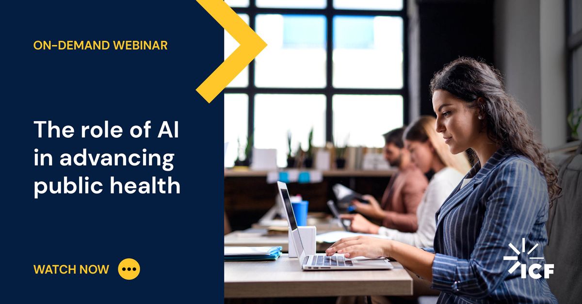 The role of AI in advancing public health | ICF