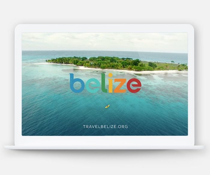 Picture of Belize water on desktop