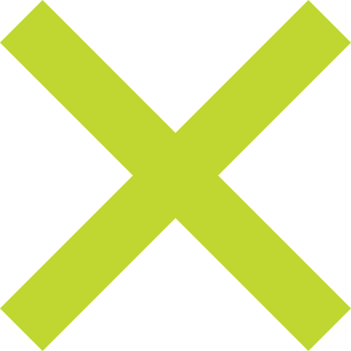 Bold X - green