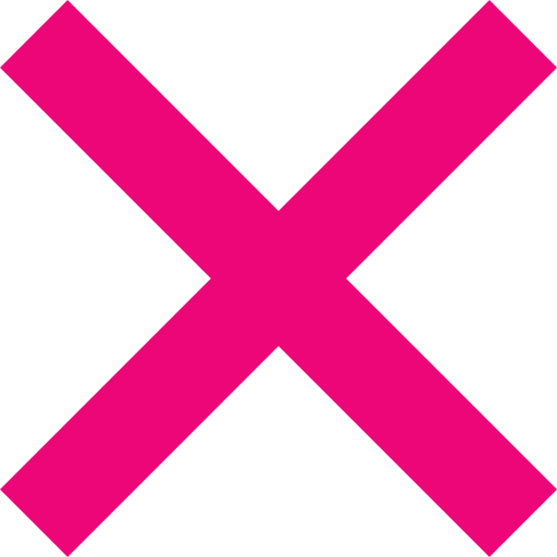 Bold X - magenta