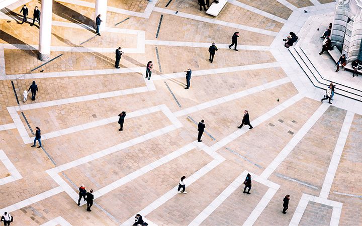 people walking